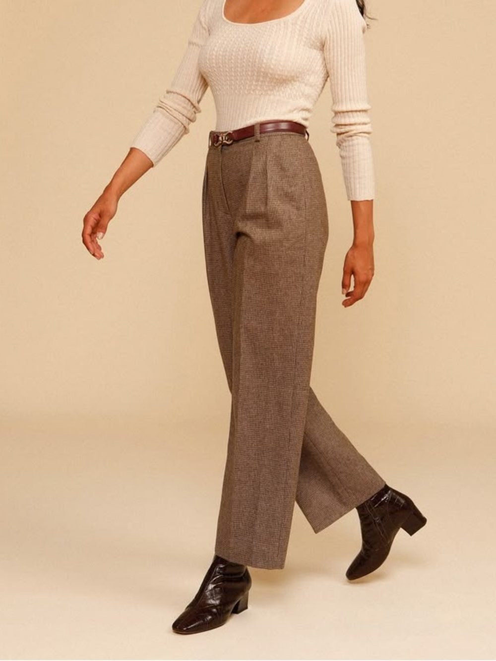 Rouje JeJe Plaid Trouser Pants